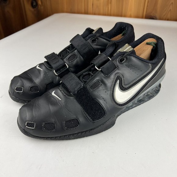 Nike Romaleos 2 Mens Size 14 Powerlifting Shoes Black White Grey 476927-010 - Picture 2 of 12